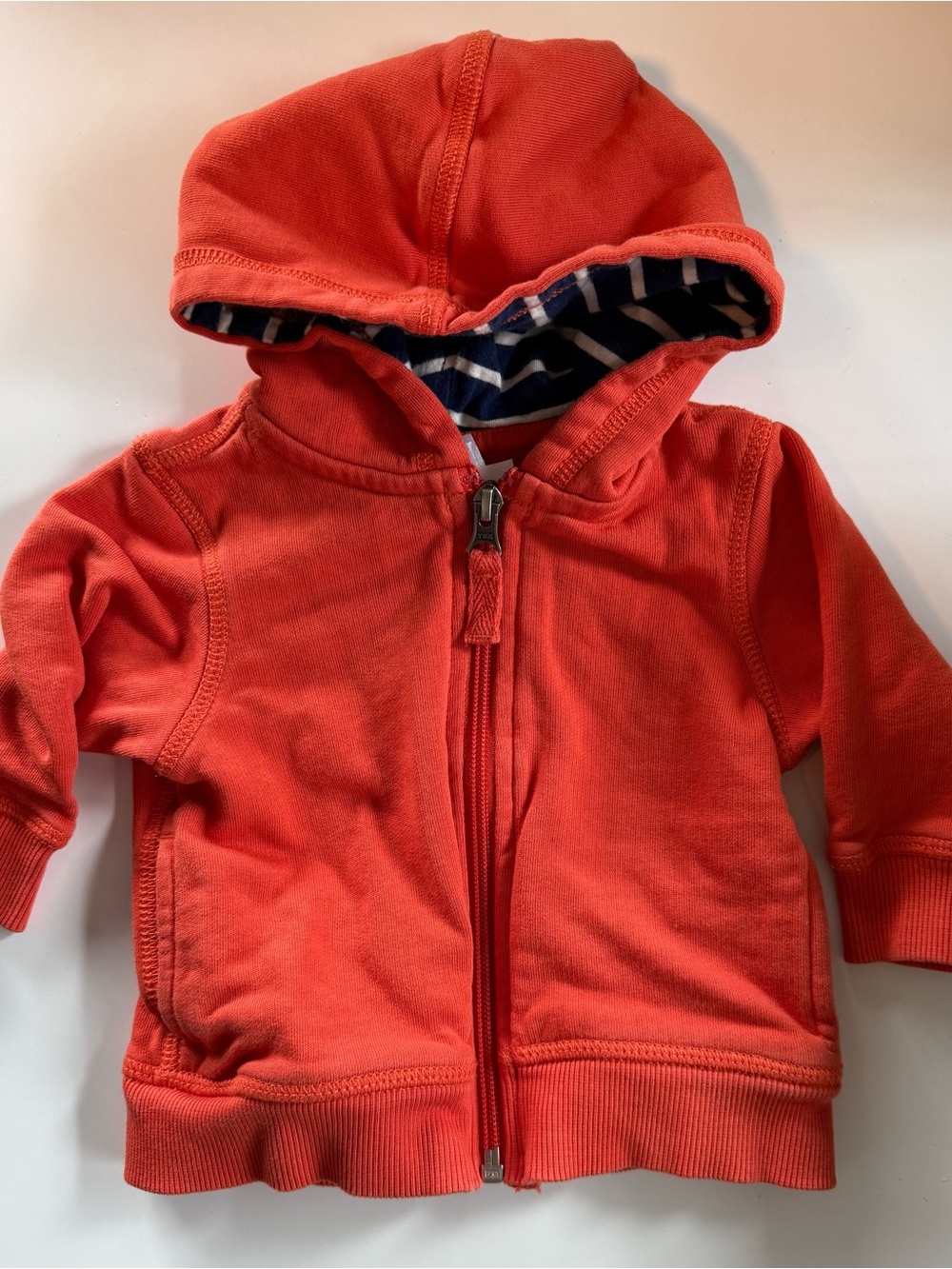 Hanna Andersson Persimmon Zip-Up Hoodie Sweatshirt